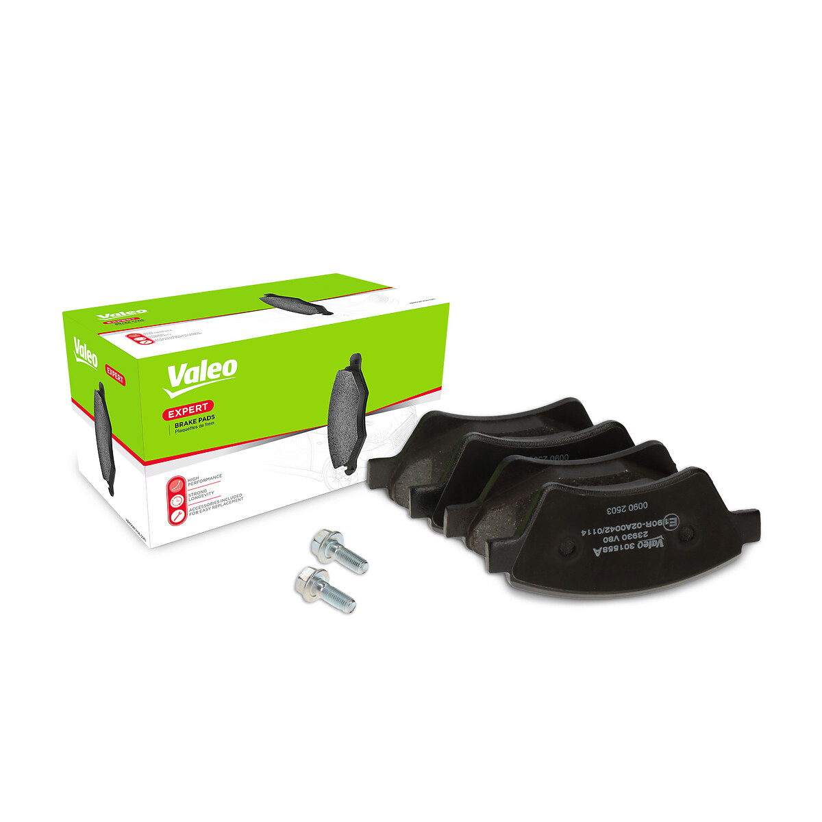 Jeu de 4 plaquettes de frein VALEO ref. 301558A